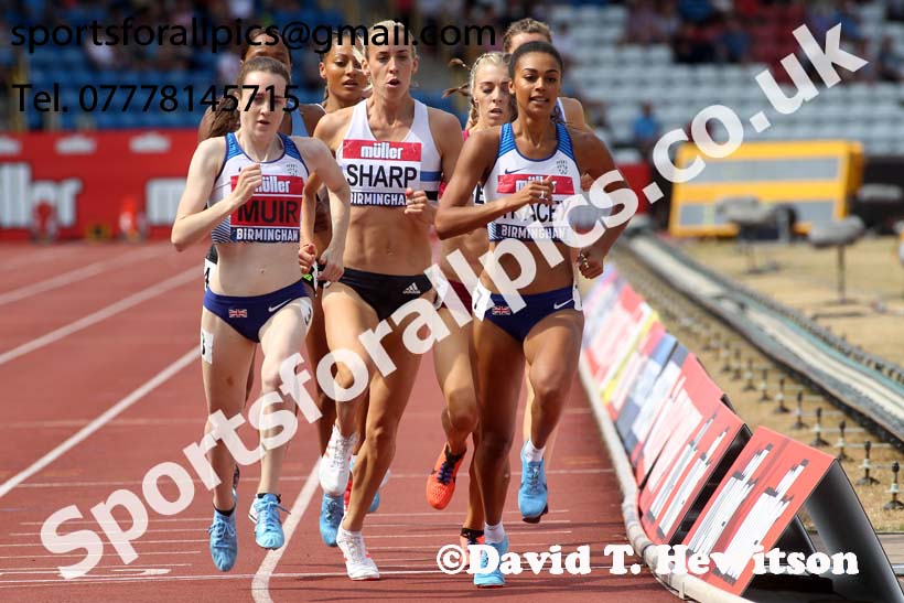 Womens 800 metres, Muller British Championships, Alexander Stadium, Birmingham. Photo: David T. Hewitson/Sports for All Pics